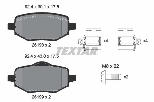 TEXTAR 2619801 Q+ set...