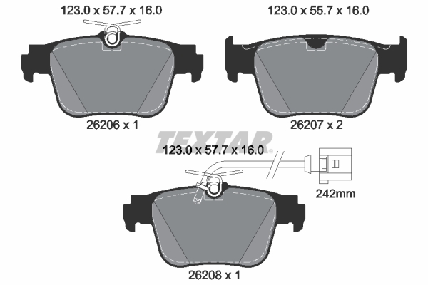 TEXTAR 2620603 Q+ комплект...