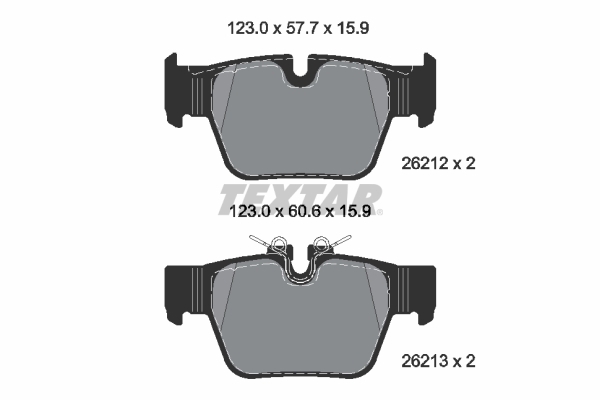 TEXTAR 2621201 Q+ Bremsbelagsatz, Scheibenbremse