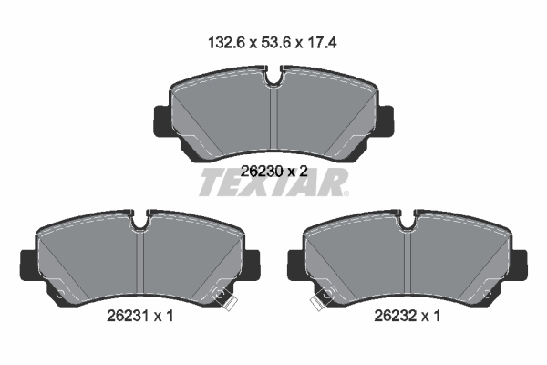 TEXTAR 2623001 Q+ Bremsbelagsatz, Scheibenbremse