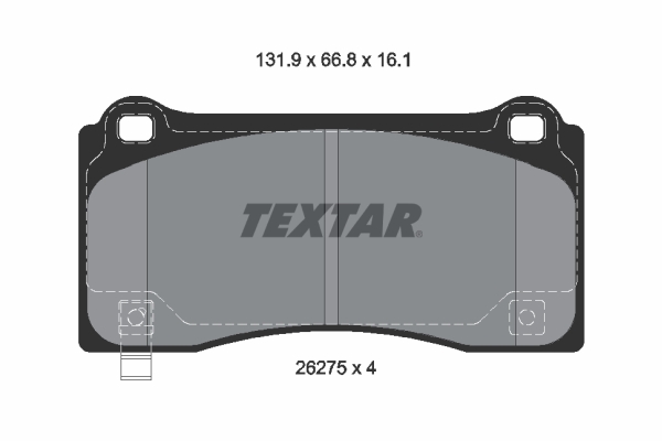 TEXTAR 2627501 Q+ Bremsbelagsatz, Scheibenbremse