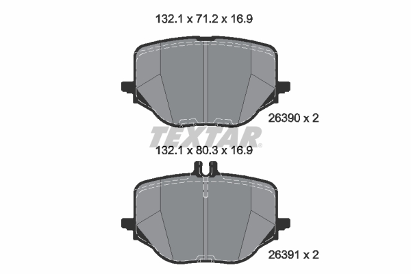 TEXTAR 2639001 Q+ Bremsbelagsatz, Scheibenbremse