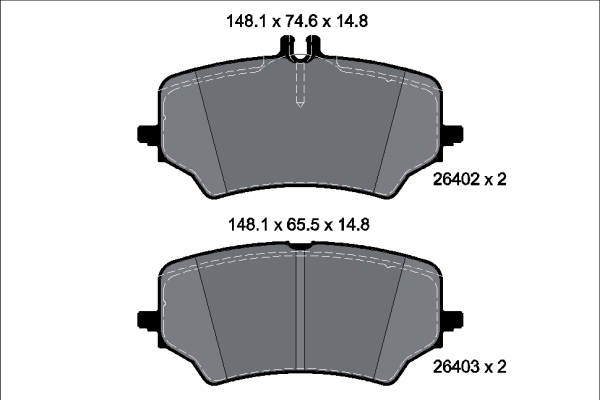 TEXTAR 2640201 Q+ Bremsbelagsatz, Scheibenbremse