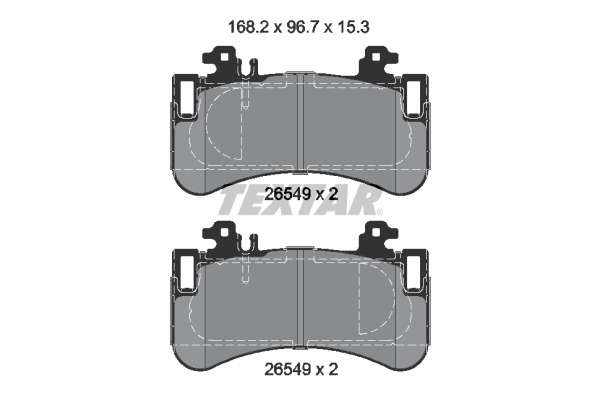 TEXTAR 2654901 Bremsbelagsatz, Scheibenbremse