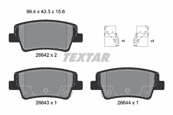 TEXTAR 2664201 Q+ комплект...