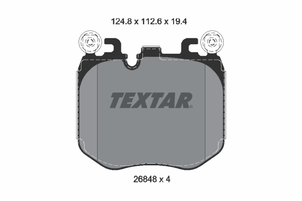 TEXTAR 2684801 Bremsbelagsatz, Scheibenbremse