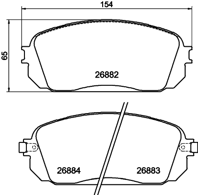 TEXTAR 2688201 Q+ Bremsbelagsatz, Scheibenbremse