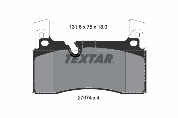 TEXTAR 2707401CP epad+ Bremsbelagsatz, Scheibenbremse