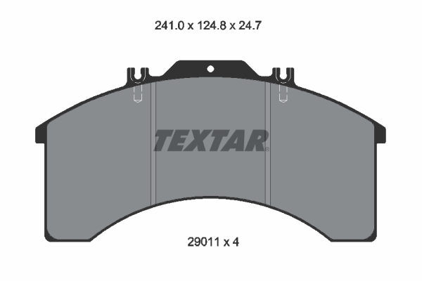 TEXTAR 2901105 Bremsbelagsatz, Scheibenbremse