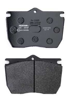 TEXTAR 2901601 Bremsbelagsatz, Scheibenbremse