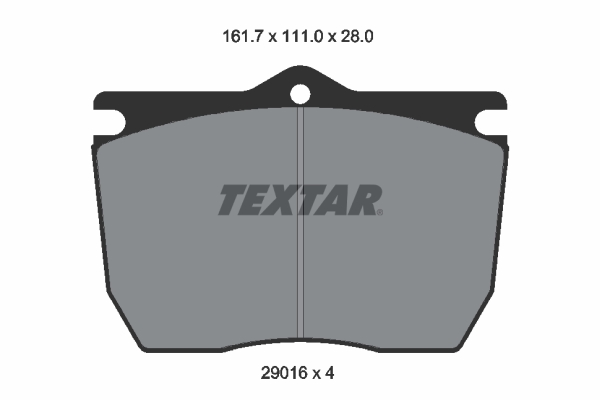 TEXTAR 2901601 Bremsbelagsatz, Scheibenbremse
