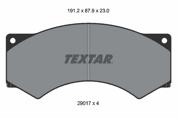 TEXTAR 2901703 Bremsbelagsatz, Scheibenbremse