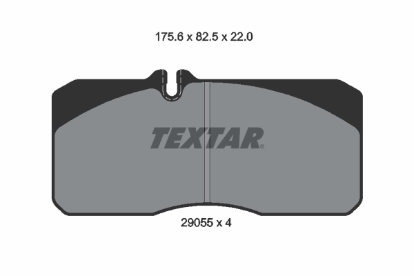 TEXTAR 2905503 Bremsbelagsatz, Scheibenbremse