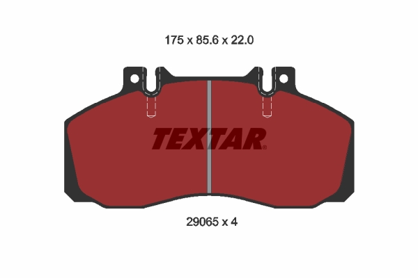 TEXTAR 2906504 Bremsbelagsatz, Scheibenbremse