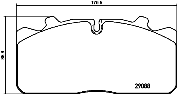 TEXTAR 2908823 Bremsbelagsatz, Scheibenbremse