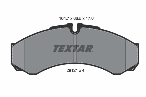 TEXTAR 2912111 Q+ Bremsbelagsatz, Scheibenbremse