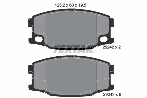 TEXTAR 2924201 Q+ Bremsbelagsatz, Scheibenbremse