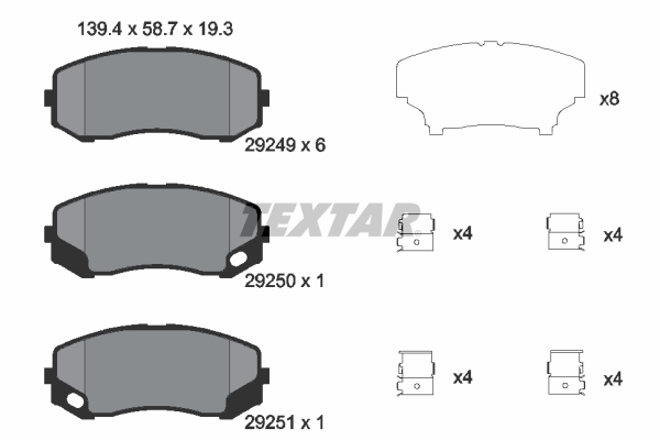 TEXTAR 2924901 Sada...