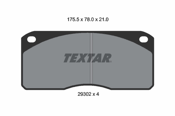 TEXTAR 2930201 Bremsbelagsatz, Scheibenbremse
