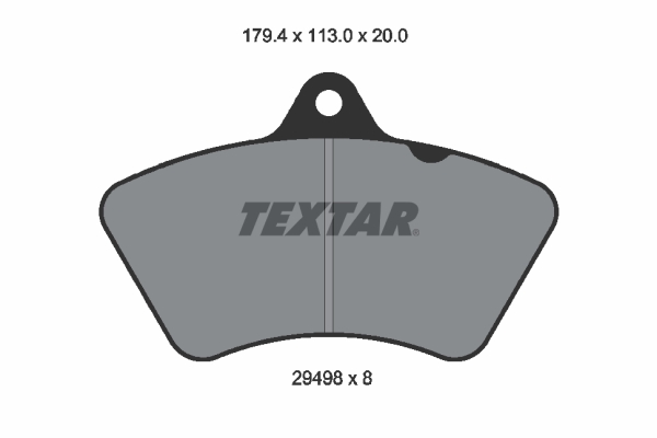 TEXTAR 2949802 Bremsbelagsatz, Scheibenbremse