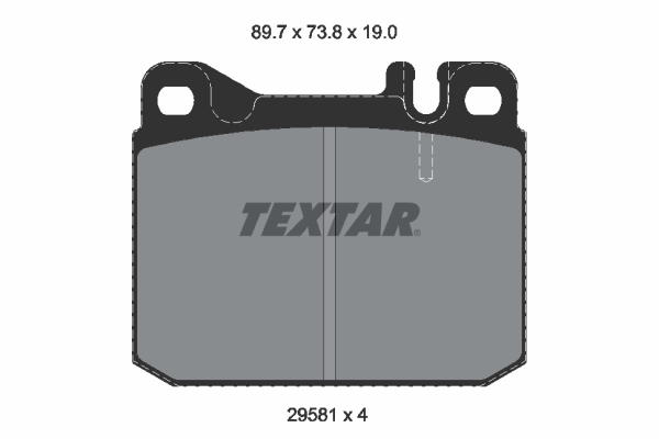TEXTAR 2958105 Bremsbelagsatz, Scheibenbremse