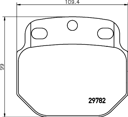 TEXTAR 29782XX Bremsbelagsatz, Scheibenbremse