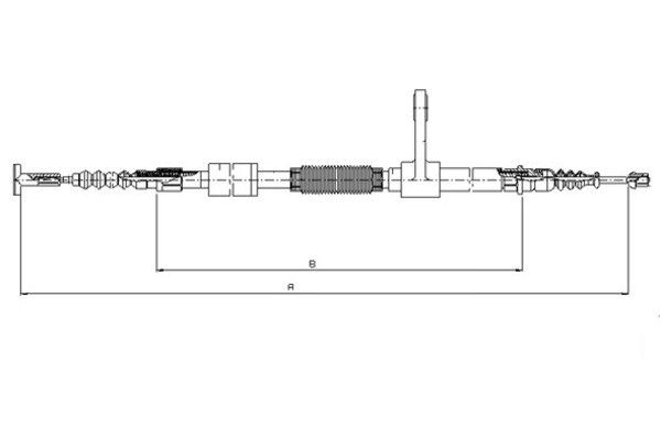 TEXTAR 44044300 Seilzug, Feststellbremse