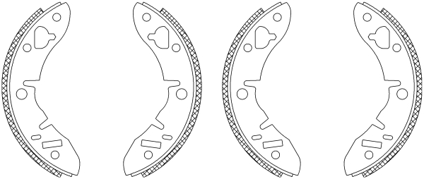 TEXTAR 83005701 Shoe Kit Bremsbackensatz