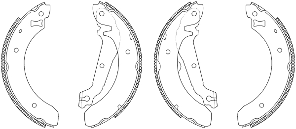 TEXTAR 83029600 Shoe Kit Bremsbackensatz