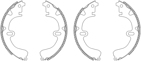 TEXTAR 83032501 Shoe Kit Bremsbackensatz