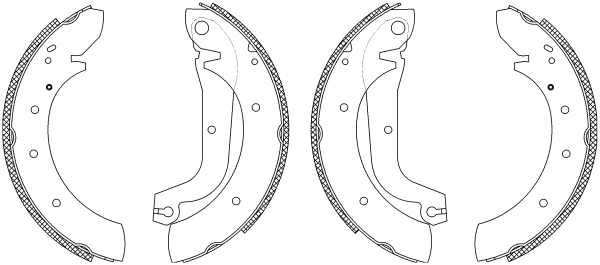 TEXTAR 83039501 Shoe Kit Bremsbackensatz