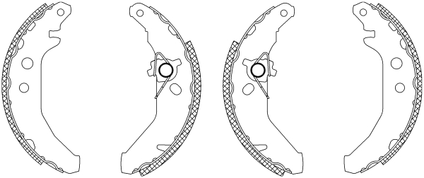 TEXTAR 83041903 Shoe Kit Bremsbackensatz