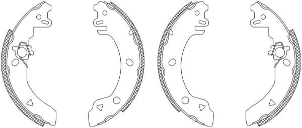 TEXTAR 83042000 Shoe Kit Bremsbackensatz