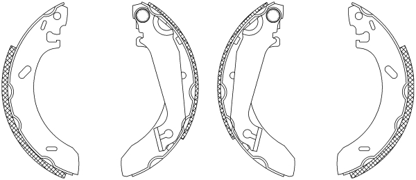 TEXTAR 83043803 Shoe Kit Bremsbackensatz