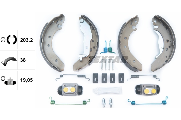 TEXTAR 83043900 Shoe Kit Bremsbackensatz