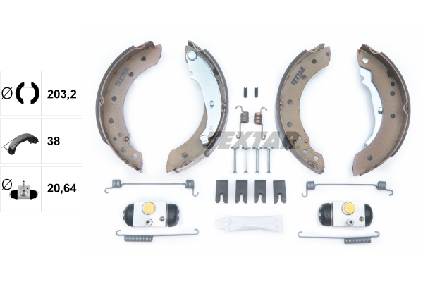 TEXTAR 83048007 Shoe Kit Bremsbackensatz