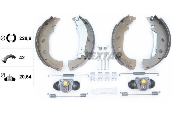 TEXTAR 83053101 Shoe Kit Bremsbackensatz