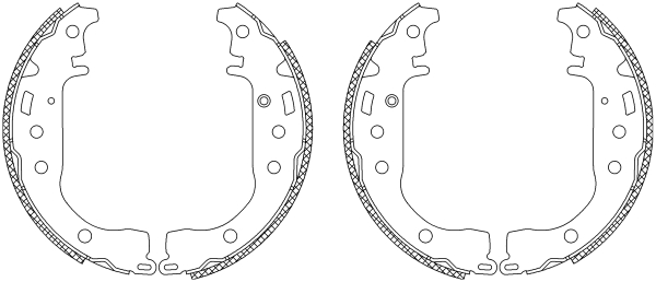 TEXTAR 83053501 Shoe Kit Bremsbackensatz