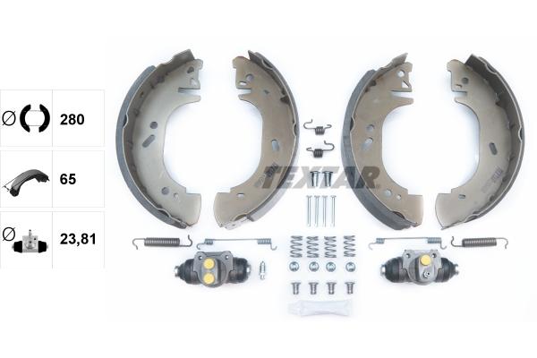 TEXTAR 83054500 Shoe Kit Bremsbackensatz