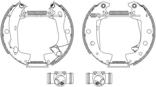 TEXTAR 84000100 Shoe Kit Pro Bremsbackensatz