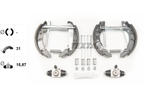 TEXTAR 84018202 Shoe Kit Pro Bremsbackensatz