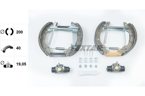 TEXTAR 84018301 Shoe Kit Pro Bremsbackensatz