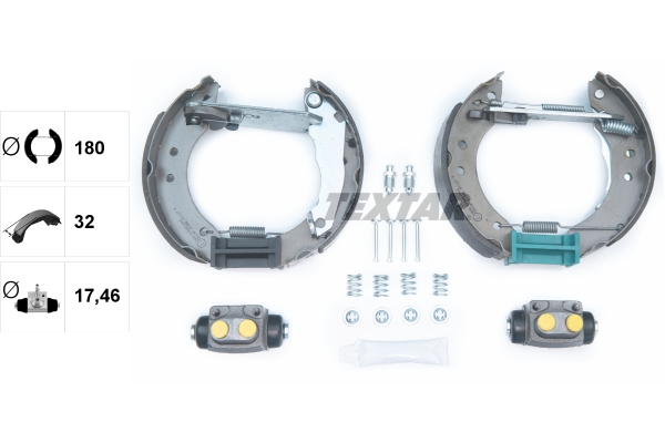 TEXTAR 84020701 Shoe Kit Pro Bremsbackensatz