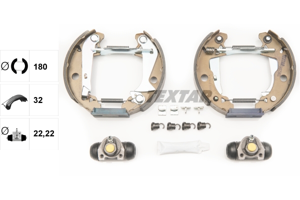 TEXTAR 84029402 Shoe Kit Pro Bremsbackensatz