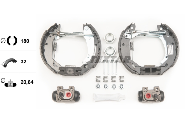 TEXTAR 84031201 Shoe Kit Pro Bremsbackensatz