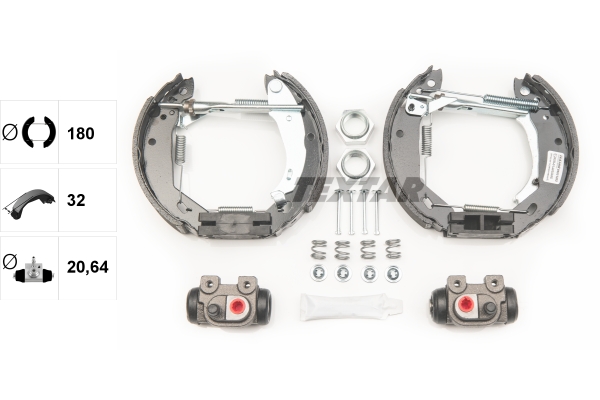 TEXTAR 84031202 Shoe Kit Pro Bremsbackensatz