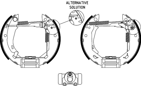 TEXTAR 84031800 Shoe Kit Pro Bremsbackensatz