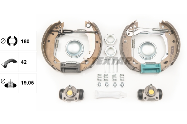 TEXTAR 84031800 Shoe Kit Pro Bremsbackensatz