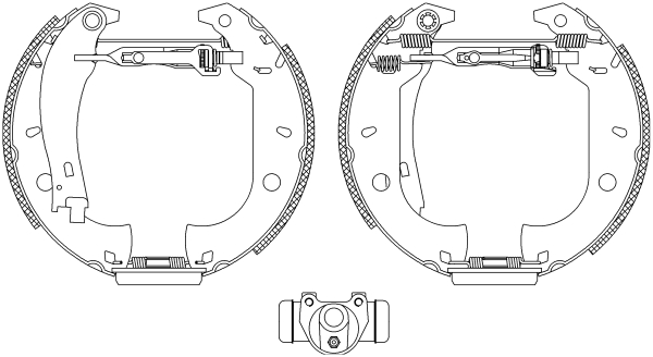 TEXTAR 84037002 Shoe Kit Pro Bremsbackensatz