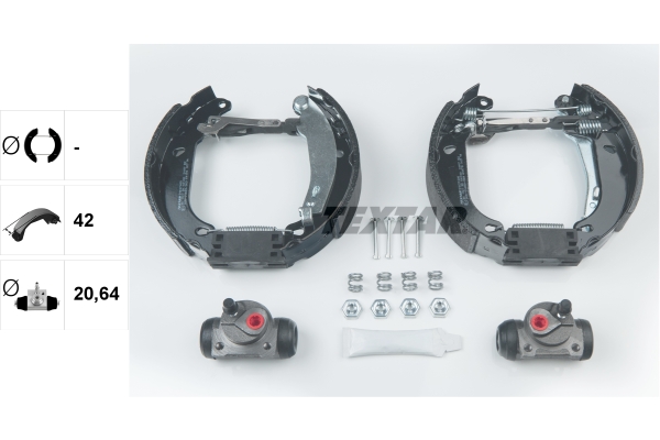 TEXTAR 84037405 Shoe Kit Pro Bremsbackensatz